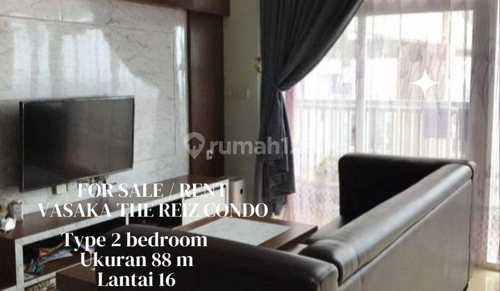 Dijual/ Disewakan Apartemen Vasaka The Reiz Condo type 2 bedroomjln Tembakau Deli Medan  2