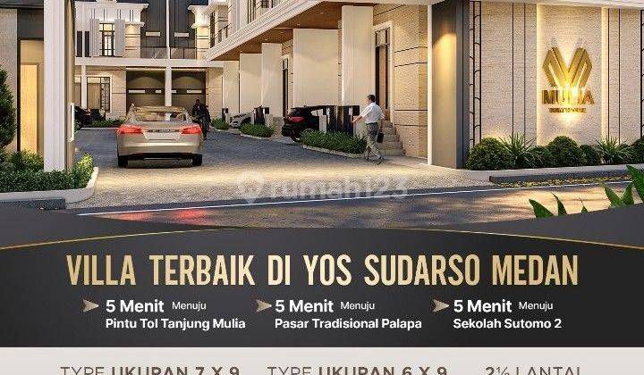 Dijual Rumah Baru komplek Mulia Town House tahap 2 jalan Yos Sudarso - dekat Tol Tanjung Mulia Medan  1