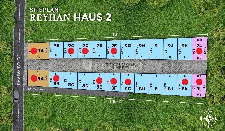 Jual rumah baru Komplek Reyhan Haus 2 jalan Kalpataru - Graha Metropolitan Medan  2