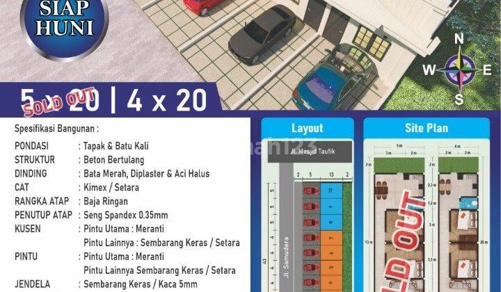 Jual Rumah Baru Komplek The Melody Jalan Samudera - Mapilindo - Rakyat - Medan 1 Tingkat Siap Huni 2