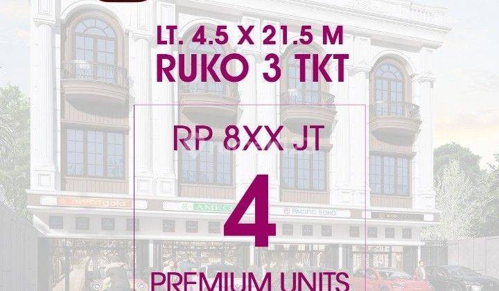 Jual Ruko Baru Komplek Pasific Soho Jalan pelita 4 - Sutomo Ujung - Rakyat - Medan  2