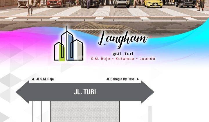 Jual Ruko Langham Ruko Baru Cocok Untuk Bisnis Jalan Turi - S. M. Raja - Juanda - Medan 2