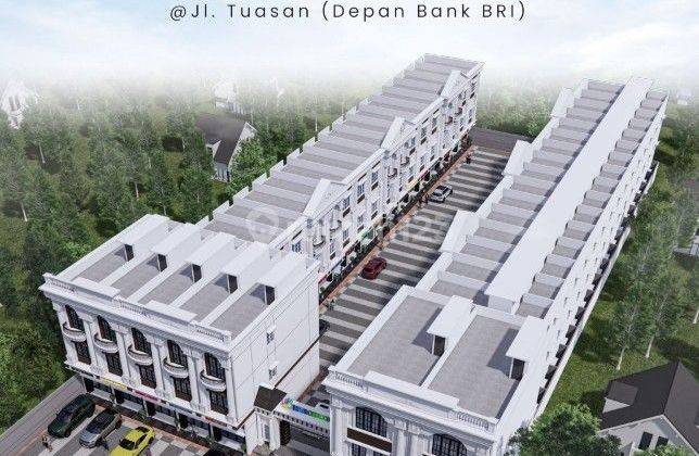 Jual Ruko komplek Tuasan Oakwood Business District jalan Tuasan depan Bank BRI - Pasar 3 - Tempuling - Pancing - Krakatau - Medan 2