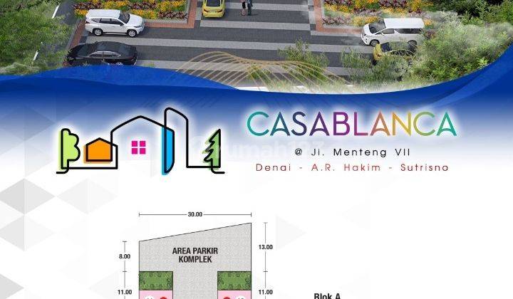 Jual Rumah Komplek Casablanca Jalan Menteng 7 - Denai - Ar. Hakim - Sutrisno - Medan 1 Tingkat Siap Huni 2
