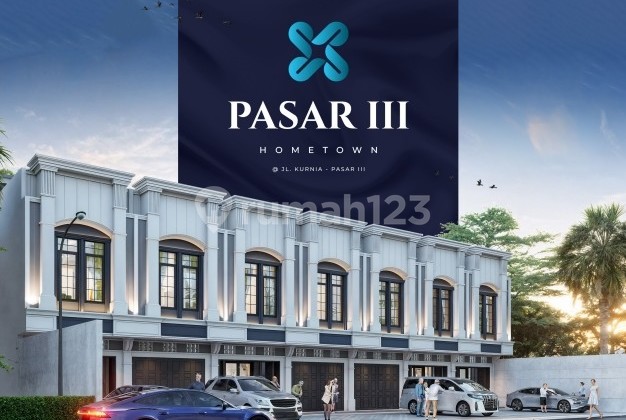 Komplek Pasar 3 Hometown Jual Rumah / Town House Jalan Kurnia Simpang Pasar 3 Krakatau - Medan