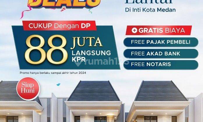 Dijual Rumah Baru Komplek Reyhan Haus Ii Jalan Kalpataru - Graha Metropolitan - Helvetia ( Depan Pondok Surya Garden) Medan  1