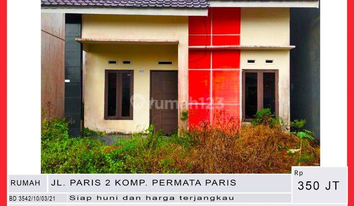  Rumah SHM - Sertifikat Hak Milik Jalan Paris 2 Tipe 45 1