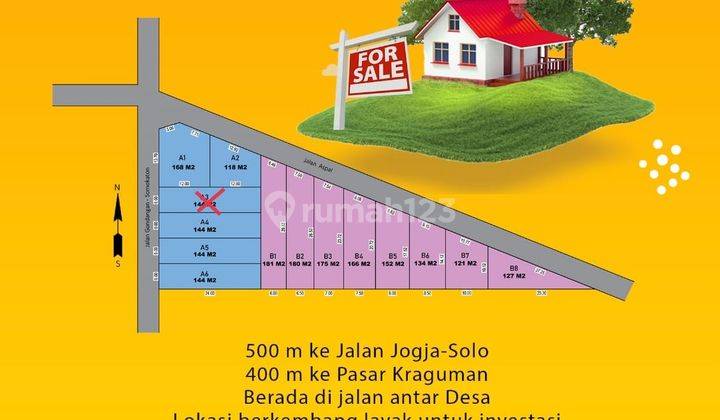 Ta Tanah di Gondangan murah strategis cocok untuk usaha  6