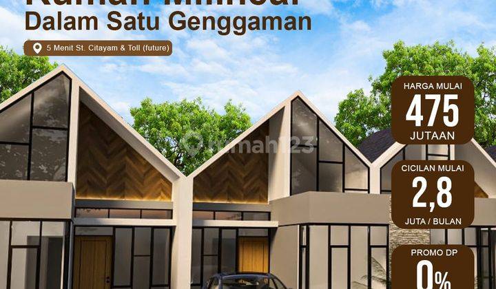 Rumah Baru Minimalis Modern Dalam Cluster 5 Menit Stasiun Citayam 1