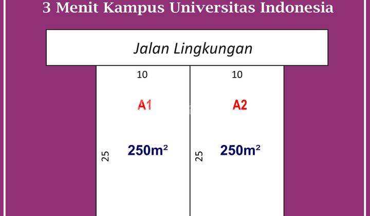 Tanah Kukusan Beji Cocok Untuk Kost Dekat Kampus Ui