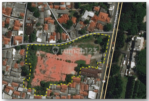 Tanah Lokasi Tepi Jalan Raya Bogor 5 Menit Dari Cibinong City Mal 2