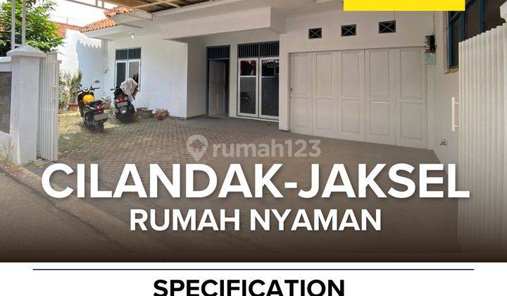 Cilandak Barat Dijual Rumah H Batong Nyaman Dan Asri 1