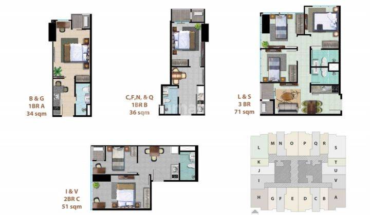 Dijual Apartemen di Fatmawati City Center 2