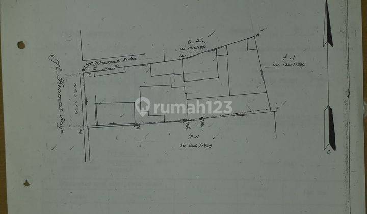 Dijual Tanah dan Bangunan di Jl.Kramat raya 2