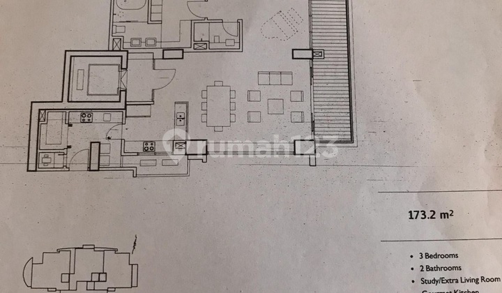 Dijual Apartemen Bare Condition Di Kemang Village