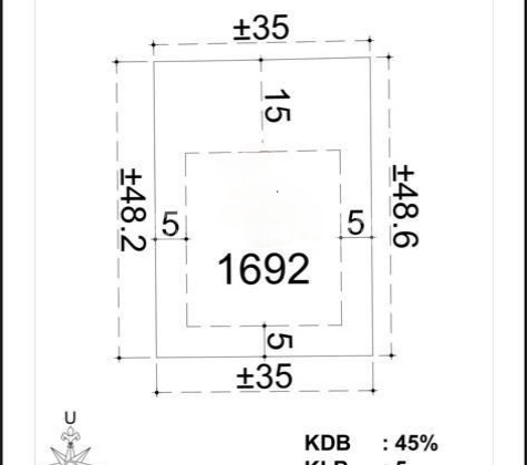 Kavling Komersial Kawasan CBD PIK 2 35x48 1692m2 Hadap Jalan Raya
