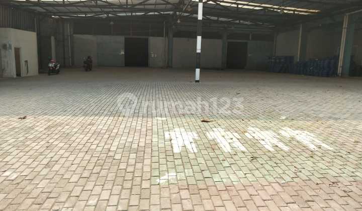 Gudang 1lt Luas 4000m2 di Sewan Tangga Asem Neglasari