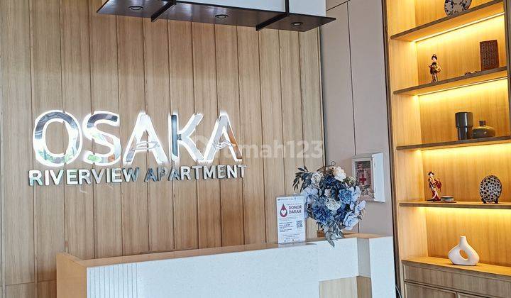 Apartemen Osaka Riverview Tower B 26m2 2BR Full Furnish di PIK 2  2