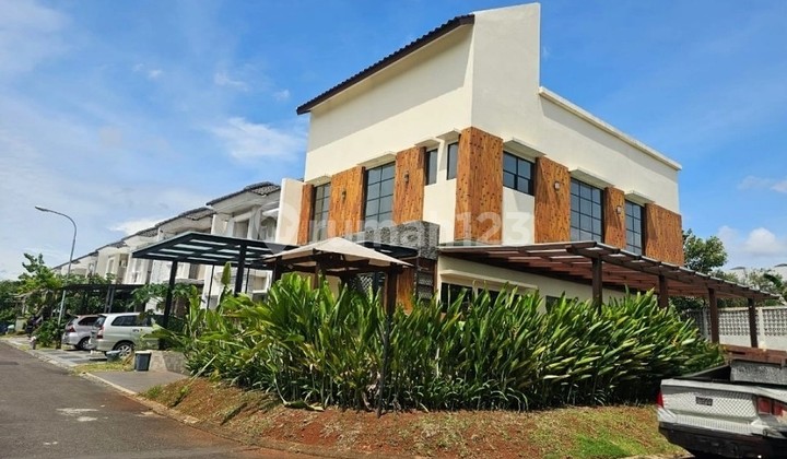 Rumah Mewah Hook 223m2 Private Pool,Rooftop,Furnished di Lavender Gading Serpong