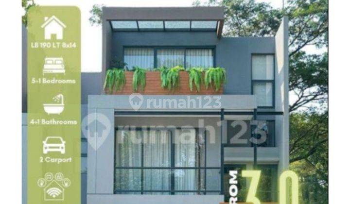 DIJUAL TERRAVIA LEBAR 8 SPACIOUS DESIGN 3,9M TANPA DP BSD CITY 1