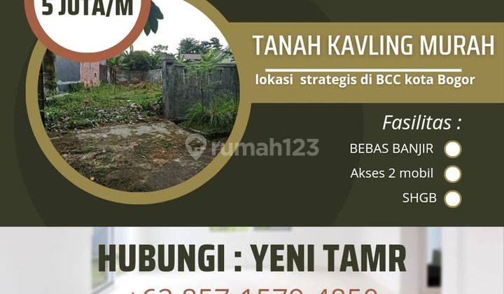 Jual Kavling Bogor Dalam Cluster Bukit Cimanggu City Kota Bogor 2