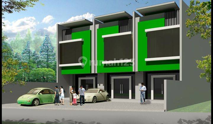 Jual Ruko Gandeng 2 Unit Pinggir Jalan,5 Menit PintuTol Jatiwarna 2