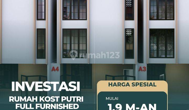 Jual Rumah Kost Dekat Kampus Ui Depok,khusus Putri Full Furnished 1