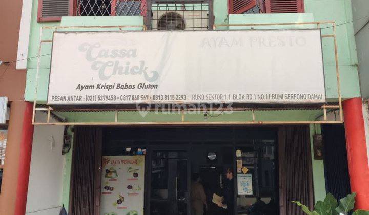 Ruko Dijual di Dekat Pasar Modern Bsd, Strategis Pinggir Jalan Raya  1