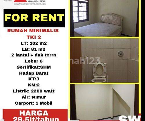 Disewakan Rumah 2 Lt Siap Huni Di Tki 2 1