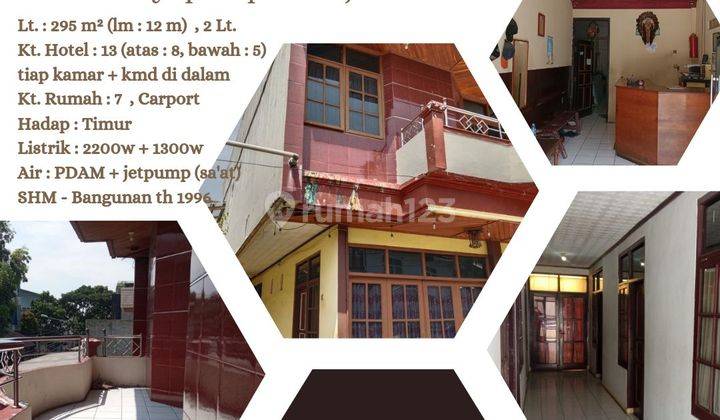 JUAL CEPAT BU HOTEL TUA DITENGAH KOTA 1