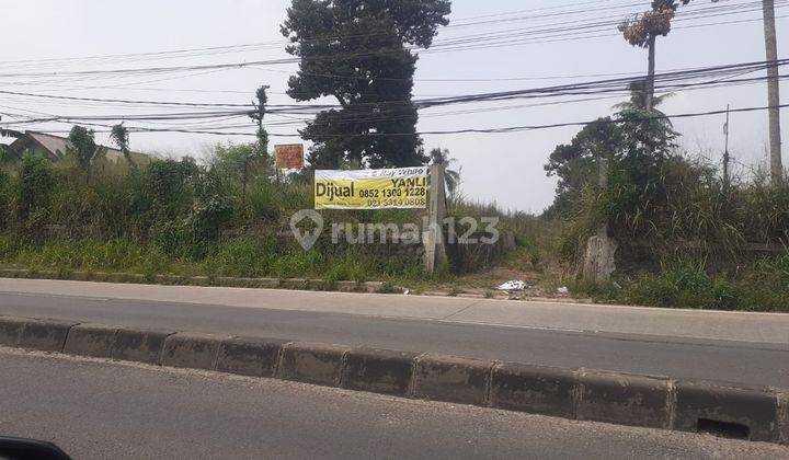 Dijual Cepat Tanah Komersil di Pinggir Jalan Raya Parung, Bogor 1