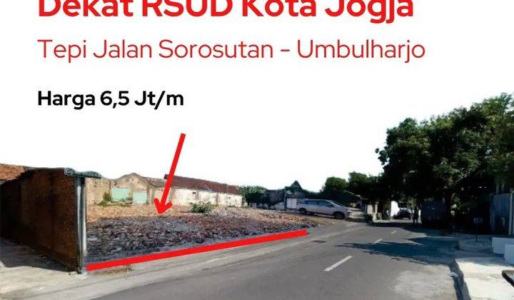 Tanah Tepi Jalan Sorosutan Umbulharjo Kota Jogja SHM Ready 1