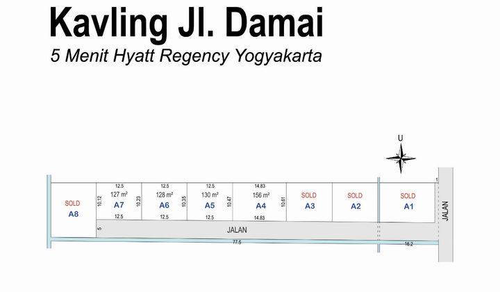 Tanah Sleman di Jln. Kaliurang Km. 08, Hanya 4 Jt an 2