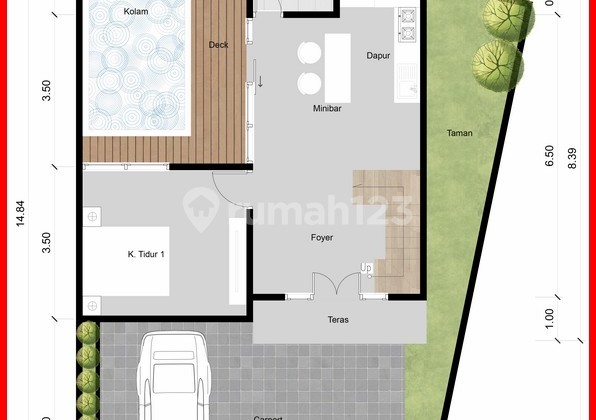 Near UII Campus, on Jl. Kaliurang Km 10, Villa Homestay Sleman for Sale 2