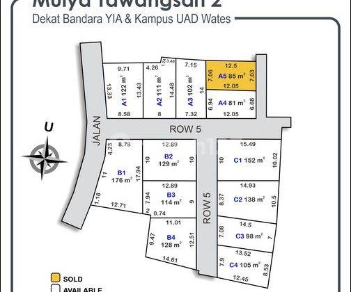 Promo Tanah Paling, Di Wates Kulonprogo, Lokasi Nyaman  6