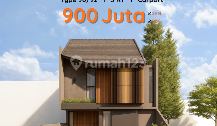900 Juta Rumah 2 Lantai Jl.kaliurang KM 12, Dekat Pawon Mbah Gito
