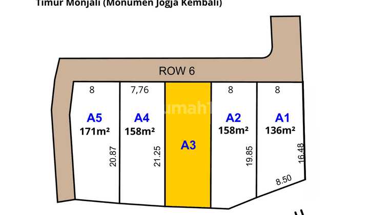 10 Menit Ugm Jogja, Tanah Kavling Dekat Tol Monjali 2