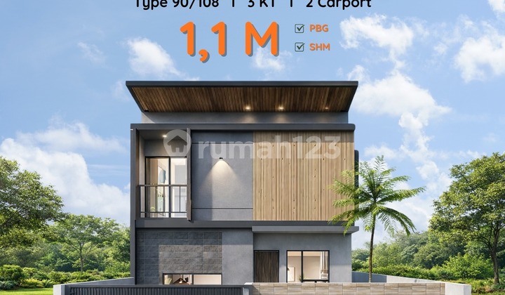 1,1 Milyar, Rumah Jl.kaliurang Km 9, Jogja : 2 Lantai Akses Lebar