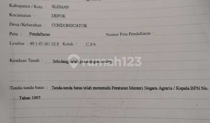 10 menit kampus UGM SHM Tanah Kaliurang, Yogyakarta