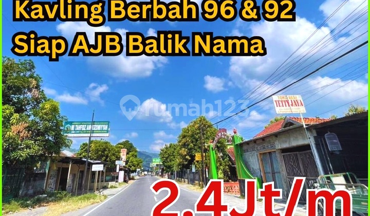 Dijual 2 Kavling Murah di Berbah Posisi Hook 