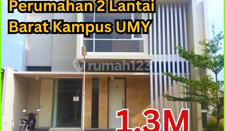 Murah 2 Lantai Rumah Dijual Barat Kampus UMY Jogja