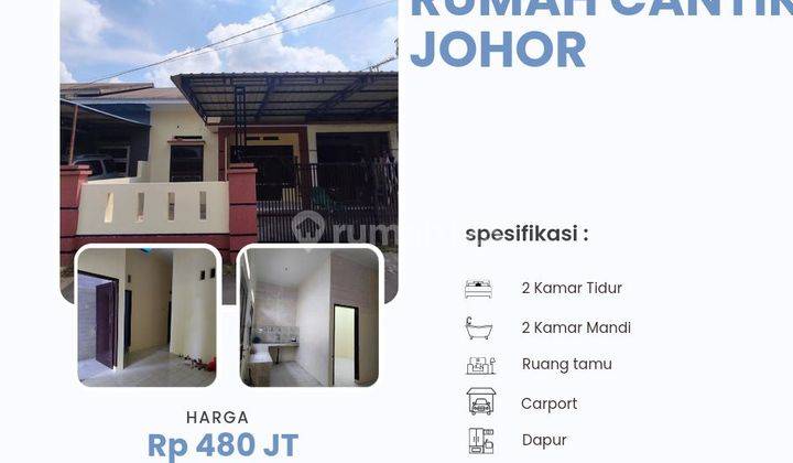 Rumah murah siap huni lokasi medan johor eka nusa 1