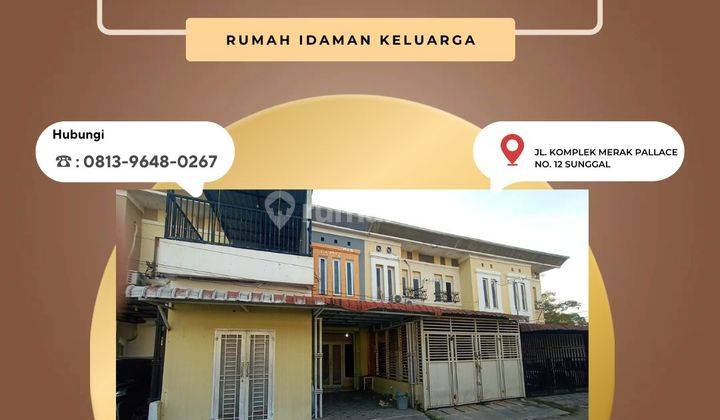 Rumah 2 lantai siap huni lokasi merak pallace medan sunggal 1