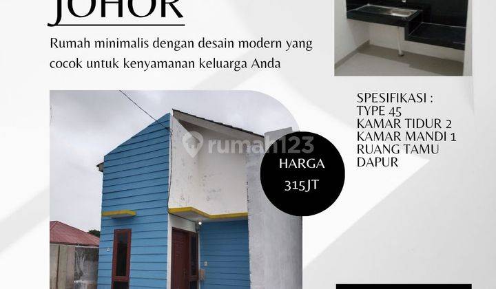 Rumah murah siap huni lokasi medan johor 1