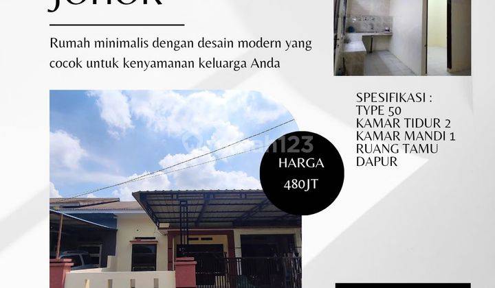 Rumah murah di tengah kota siap huni lokasi medan johor 1