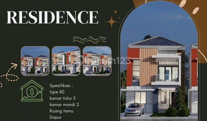 Rumah indent cantik lokasi medan sunggal 1