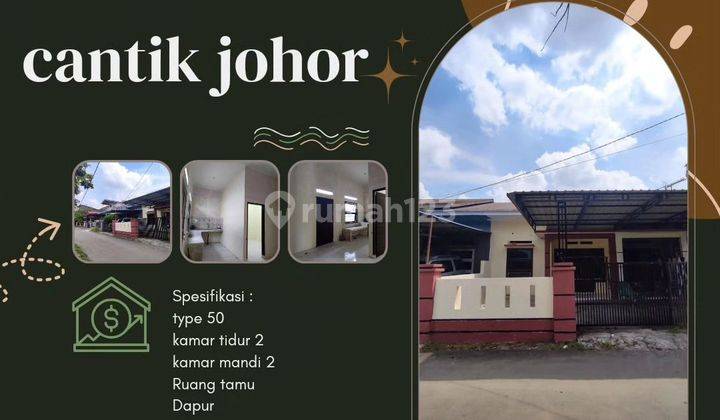 Rumah murah siap huni di tengah kota lokasi medan johor eka nusa 1