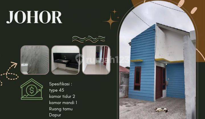 Rumah cantik siap huni lokasi medan johor 1