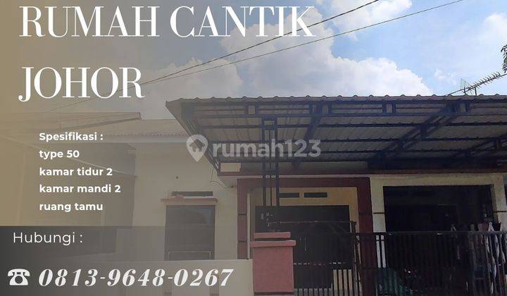 Rumah siap huni lokasi medan johor eka nusa 1