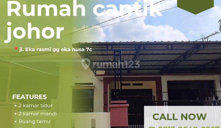 Rumah siap huni lokasi medan johor eka nusa 1